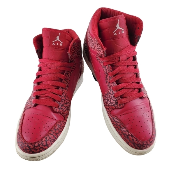 Nike Air Retro 1 Shoes High Red Elephant Mens 9.5 Basketball Sneakers 839115-600 main image 9